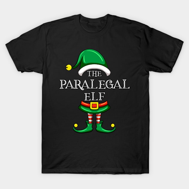 The Paralegal Elf Matching Family Christmas Pajama T-Shirt by Maica